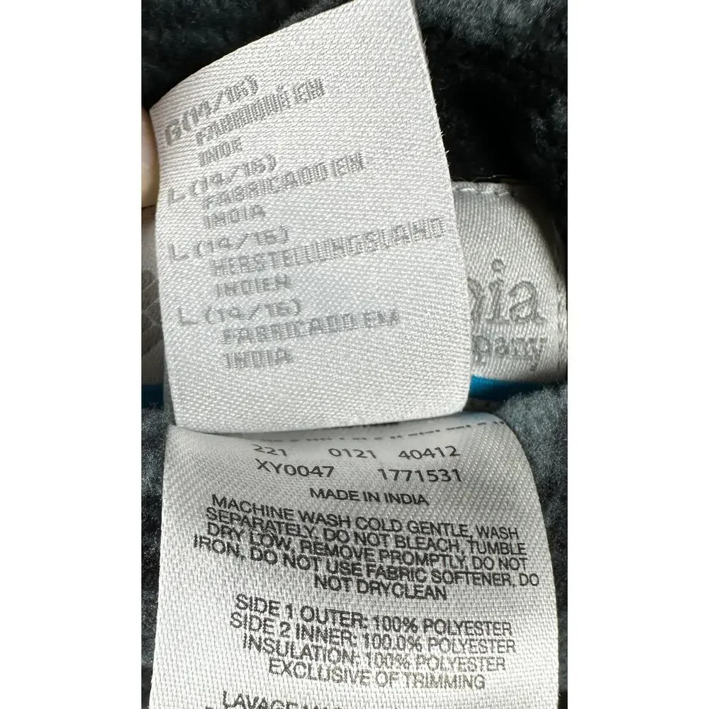 Columbia reversible youth size 14-16 black puffer vest EUC pockets